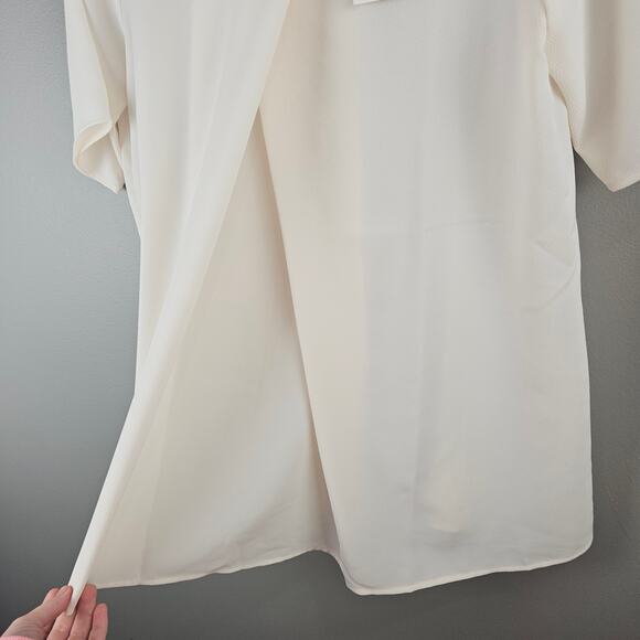 Hatch The Pullover Ivory Short Sleeve Blouse Size 1 Maternity - Picture 4 of 9